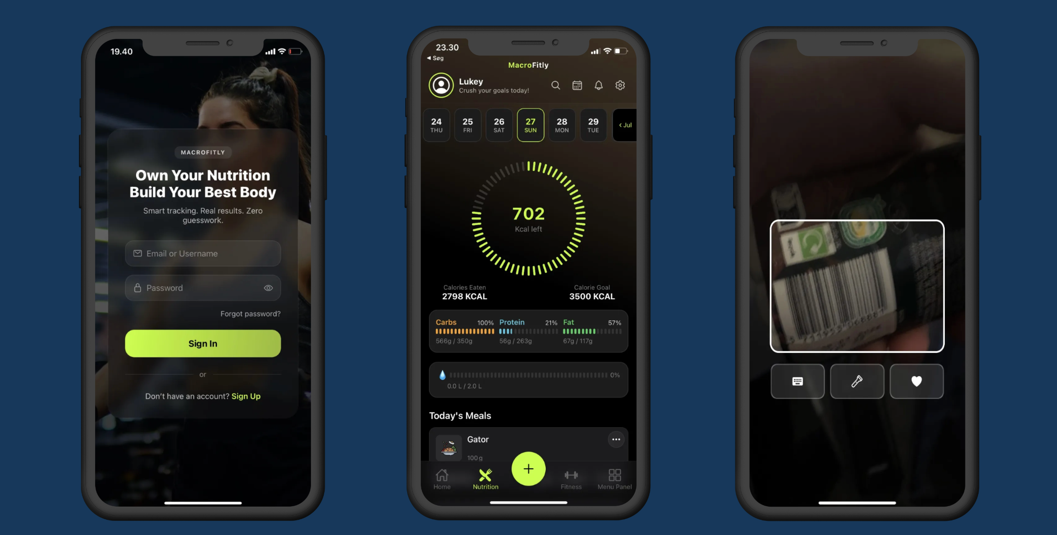 Nutrition Fitness App
